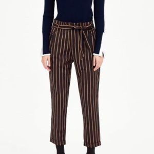 Zara Striped Paperbag Pants